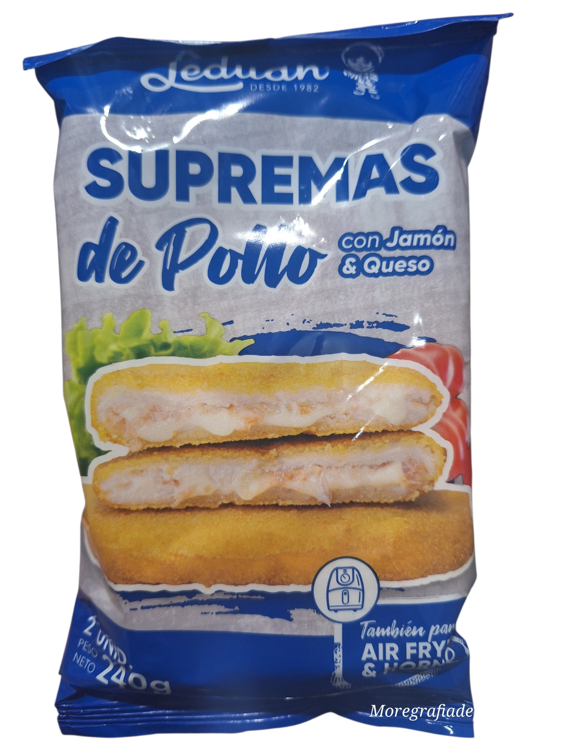 SUPREMAS POLLO JAMON/QUESO LEDUAN 16X2X240GR