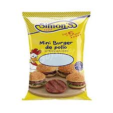 MINI HAMBURGUESA POLLO SIMONS 4X1KG