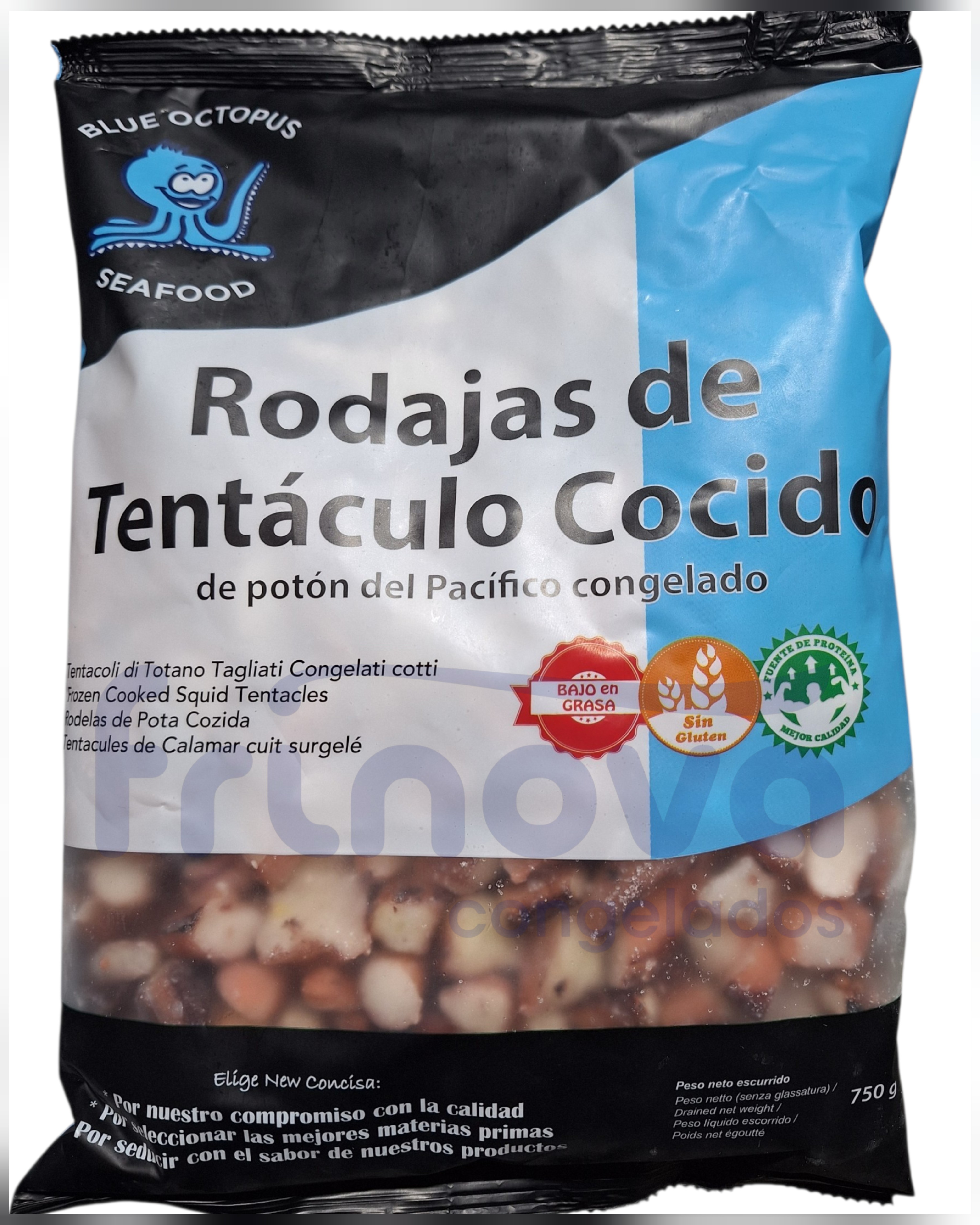 RODAJA POTON COCIDO "BLUE OCTOPUS" 6X1