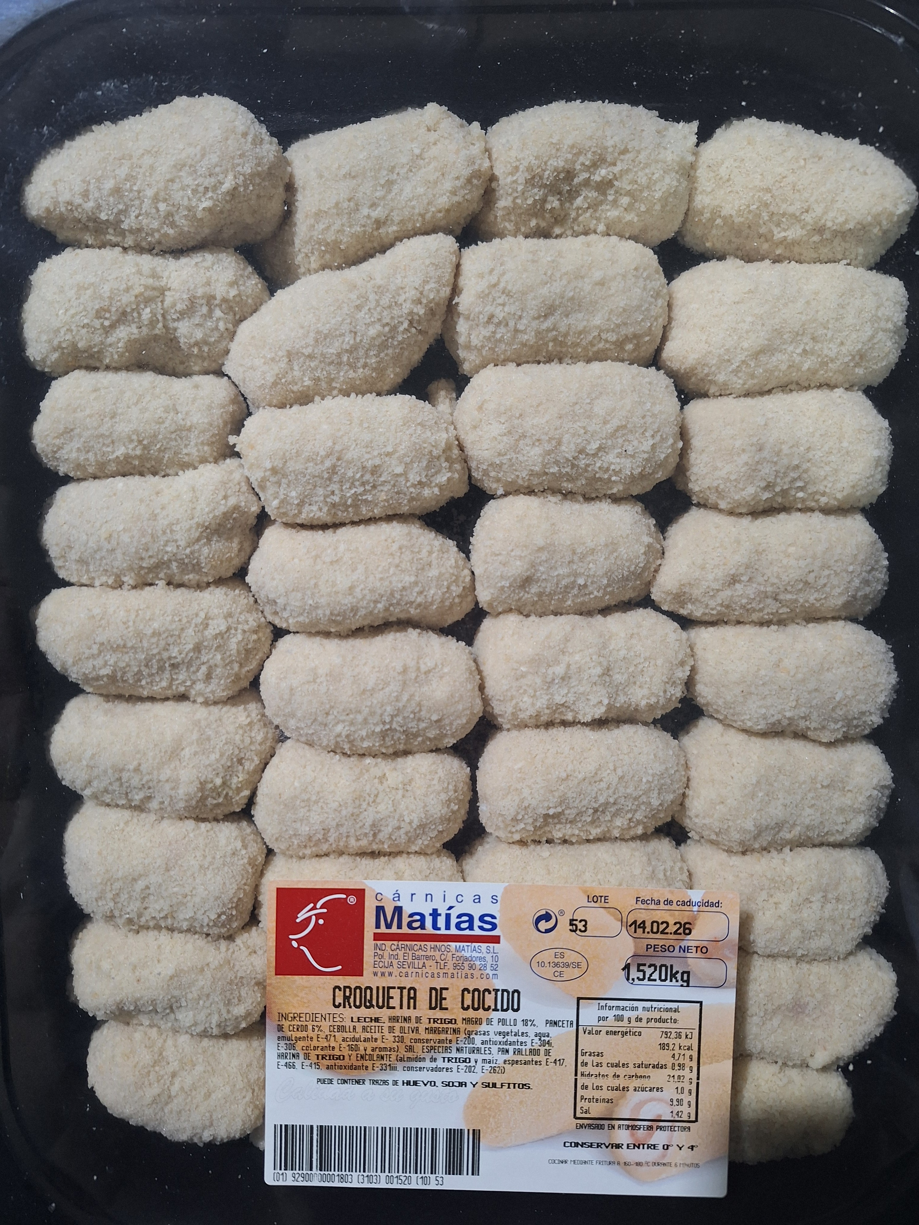 CROQUETA COCIDO MATIAS KG