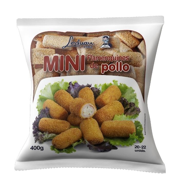 MINI FLAMENQUIN POLLO LEDUAN 12X400GR