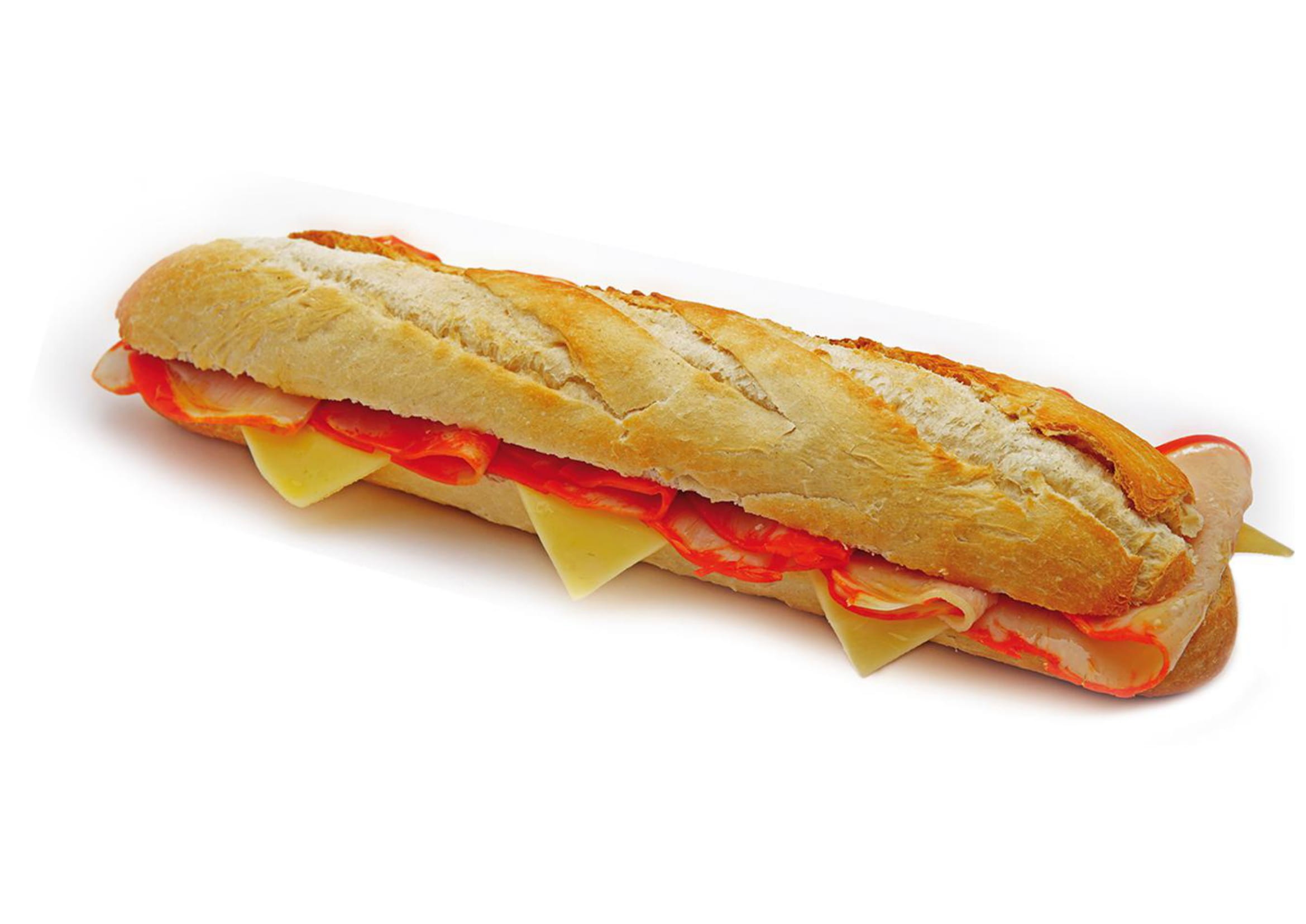 BIG BAGUETTE LOMO CON QUESO 1*6UN