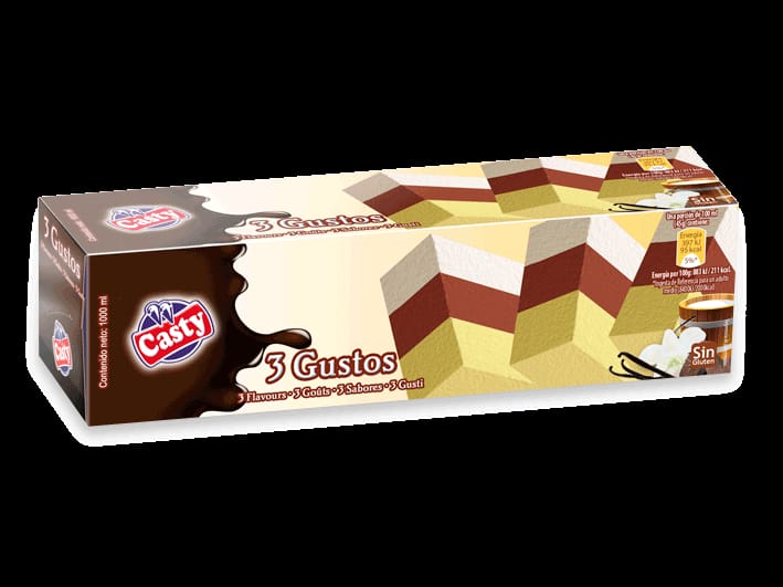 BLOQUE TRES GUSTOS "CASTY" 9X1L