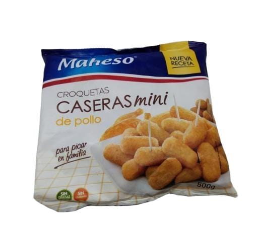 CROQUETA MINI POLLO MAHESO 8X500GR .