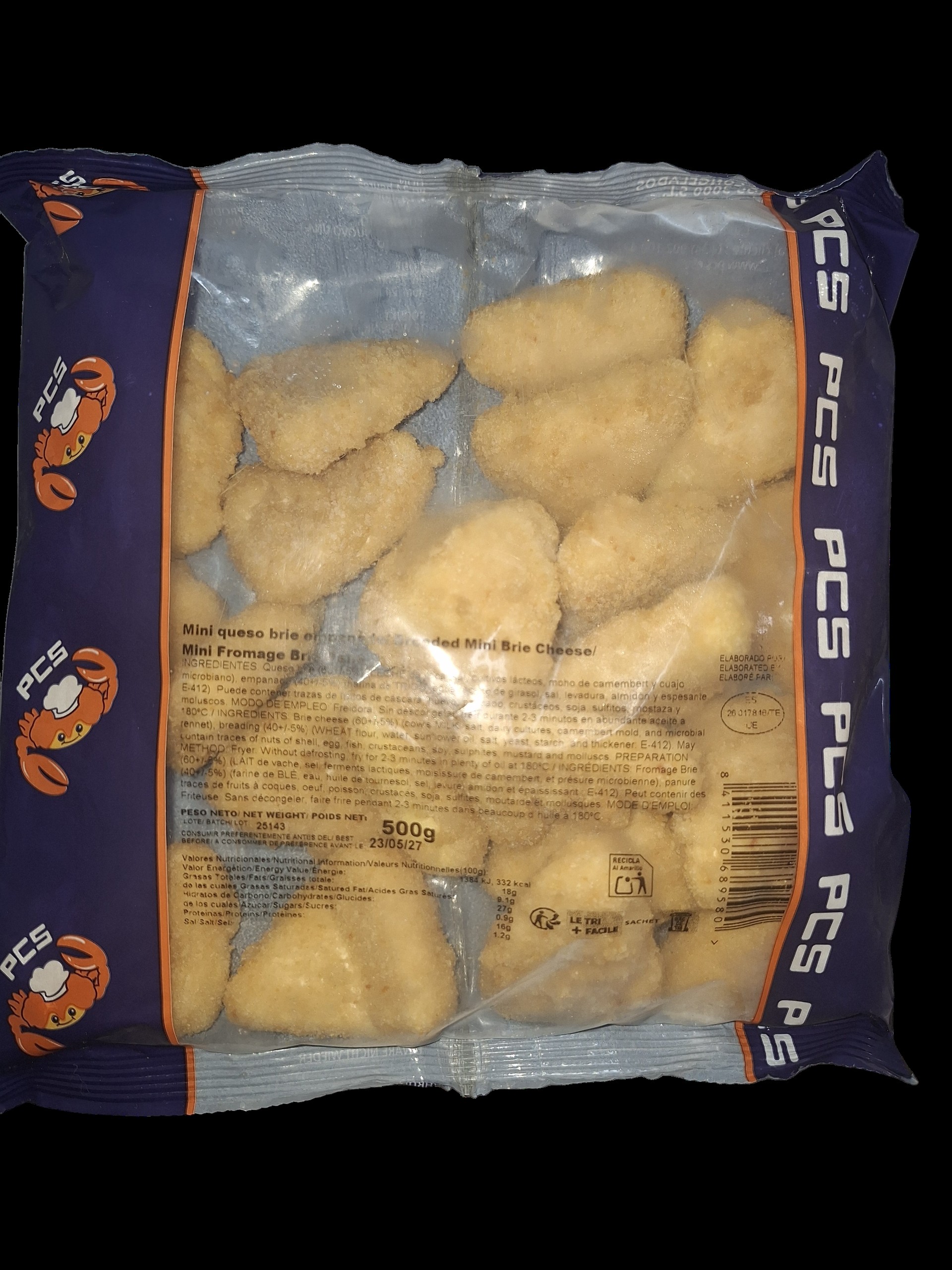 MINI QUESO BRIE EMPANADO "PCS" 4X500GR