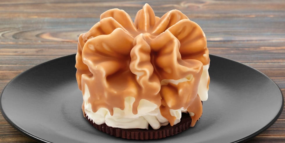 FLOR CHOCOLATE BLANCO "CASTY" 30UDS