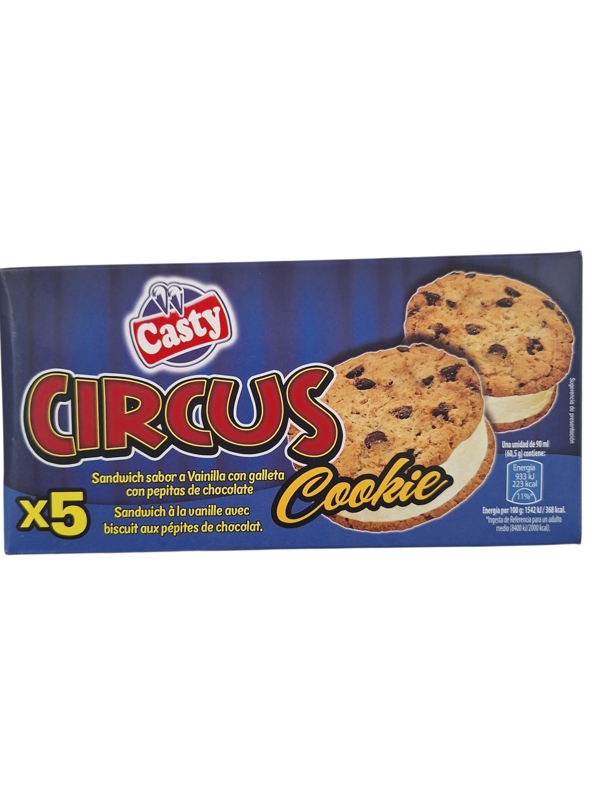 SANDWICH CIRCUS COOKIE "CASTY" 5X1UN