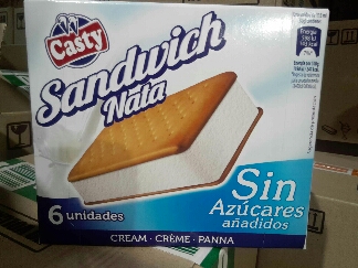 SANDWICH NATA SIN AZUCAR "CASTY" 6X6UND