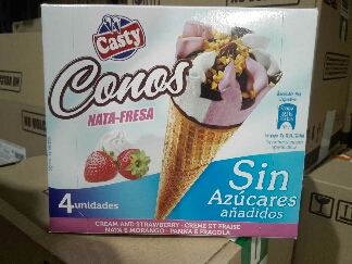 CONO NATA/FRESA SIN AZUCAR "CASTY" 6X4UND