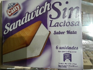 SANDWICH "CASTY" NATA SIN LACTOSA 6UND