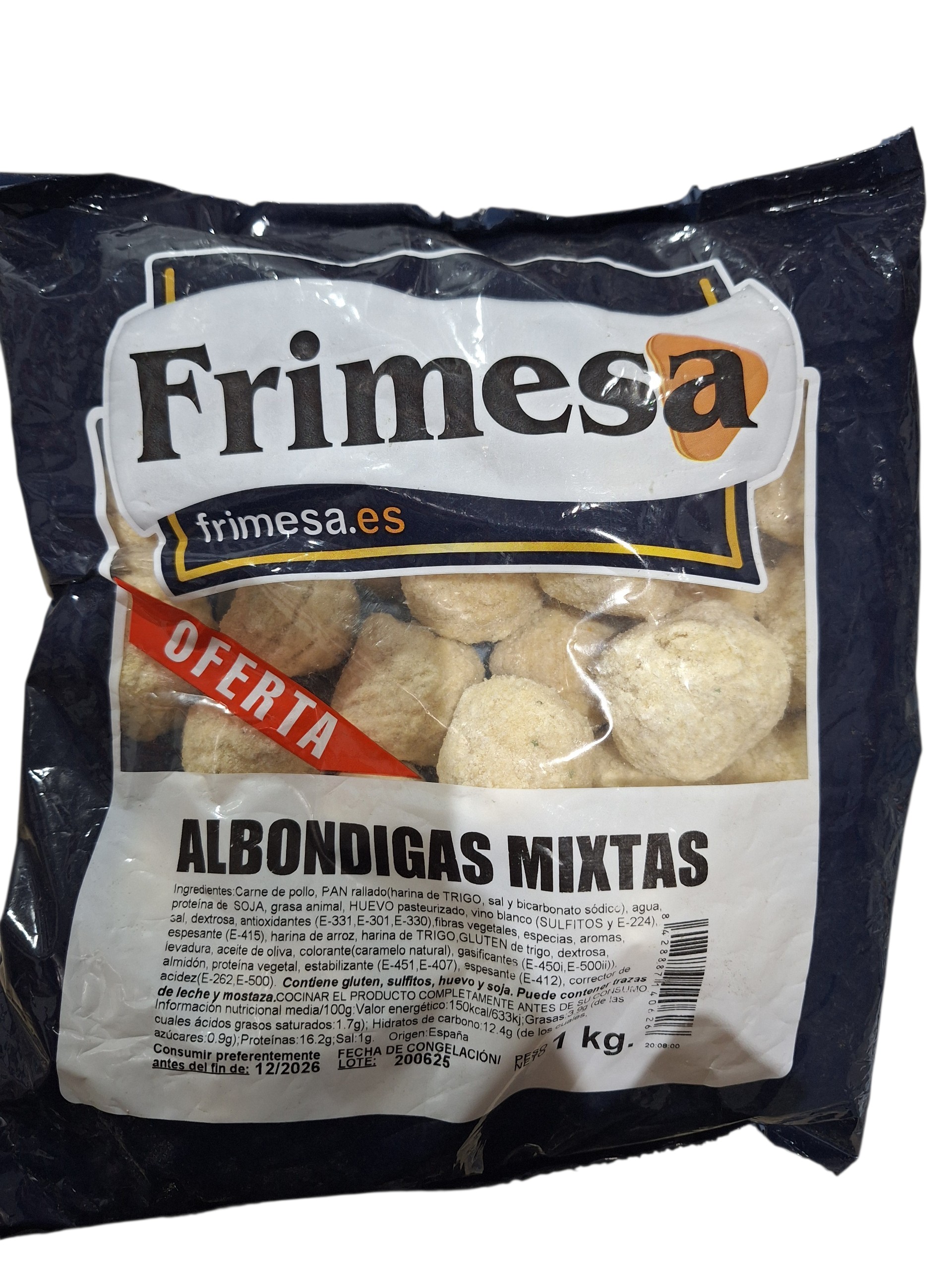 ALBONDIGA MIXTA POLLO/CERDO "FRIMESA" 6X1KG