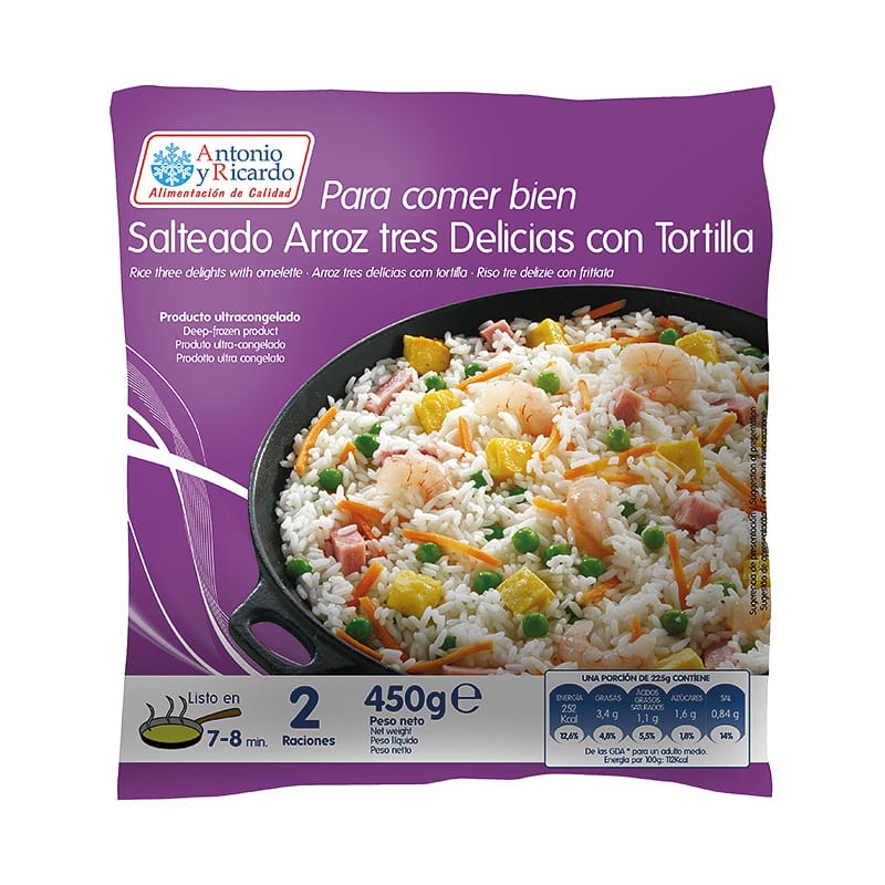 SALTEADO ARROZ 3 DEL. C/T 12X450GR AYR
