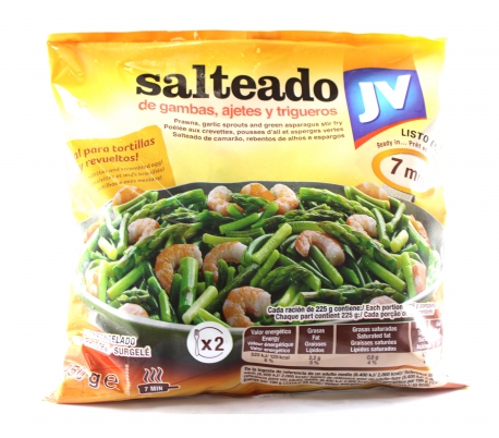 SALTEADO AJETES,GAMBAS,TRIGUEROS JV 20X450GR