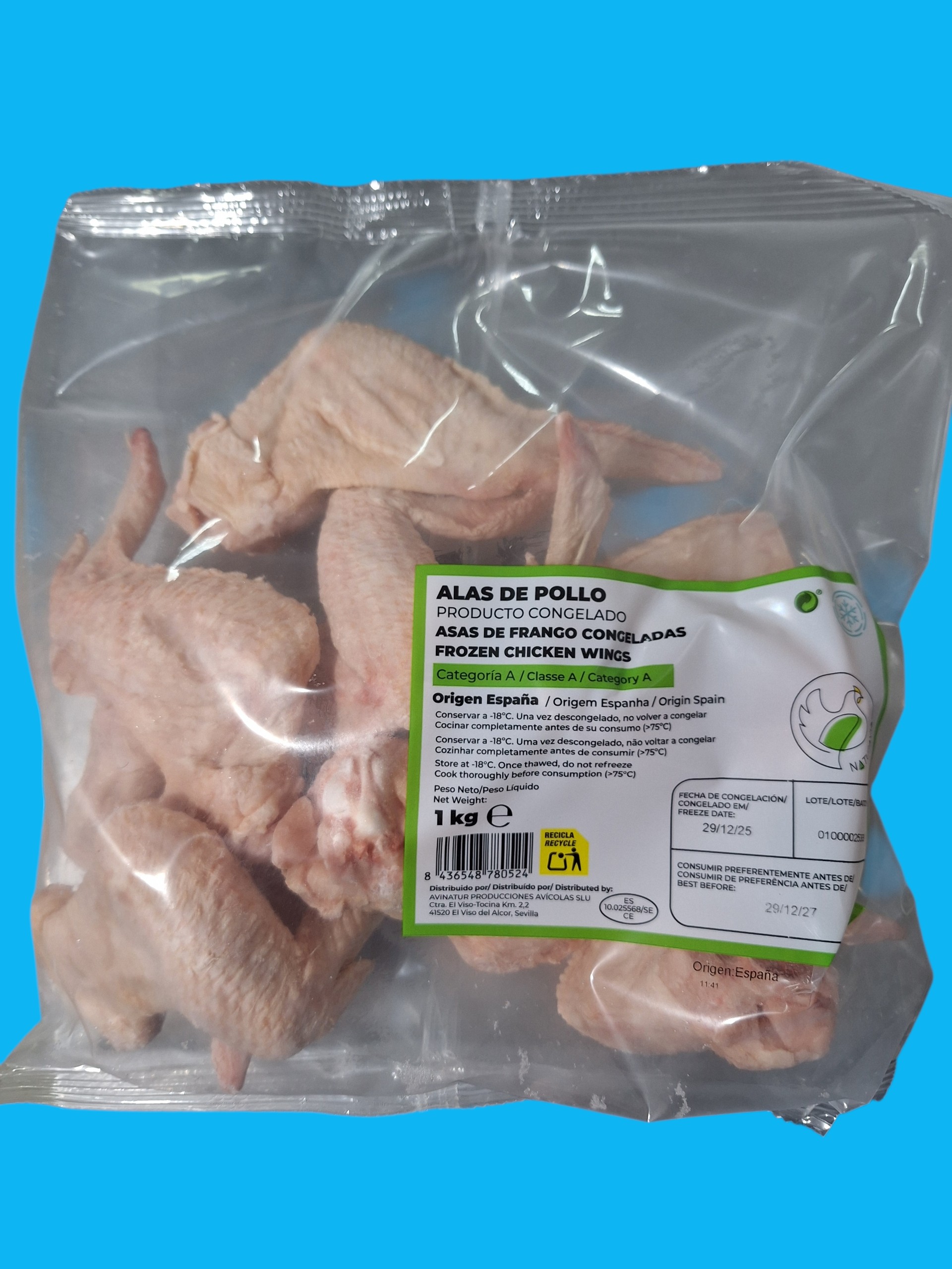 ALAS DE POLLO "AVISERRANO" IQF 10X1KG