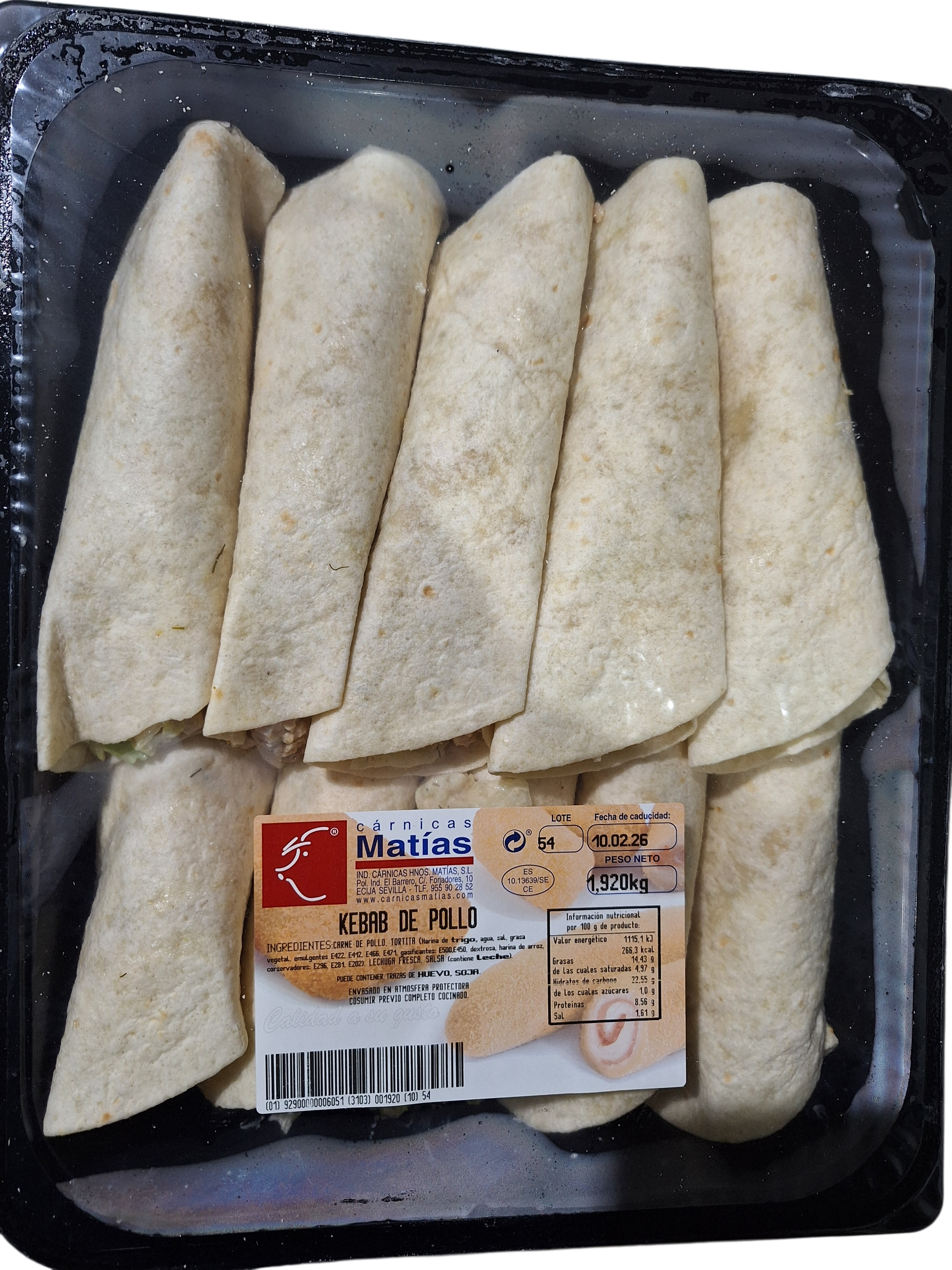 KEBAB DE POLLO MATIAS KG