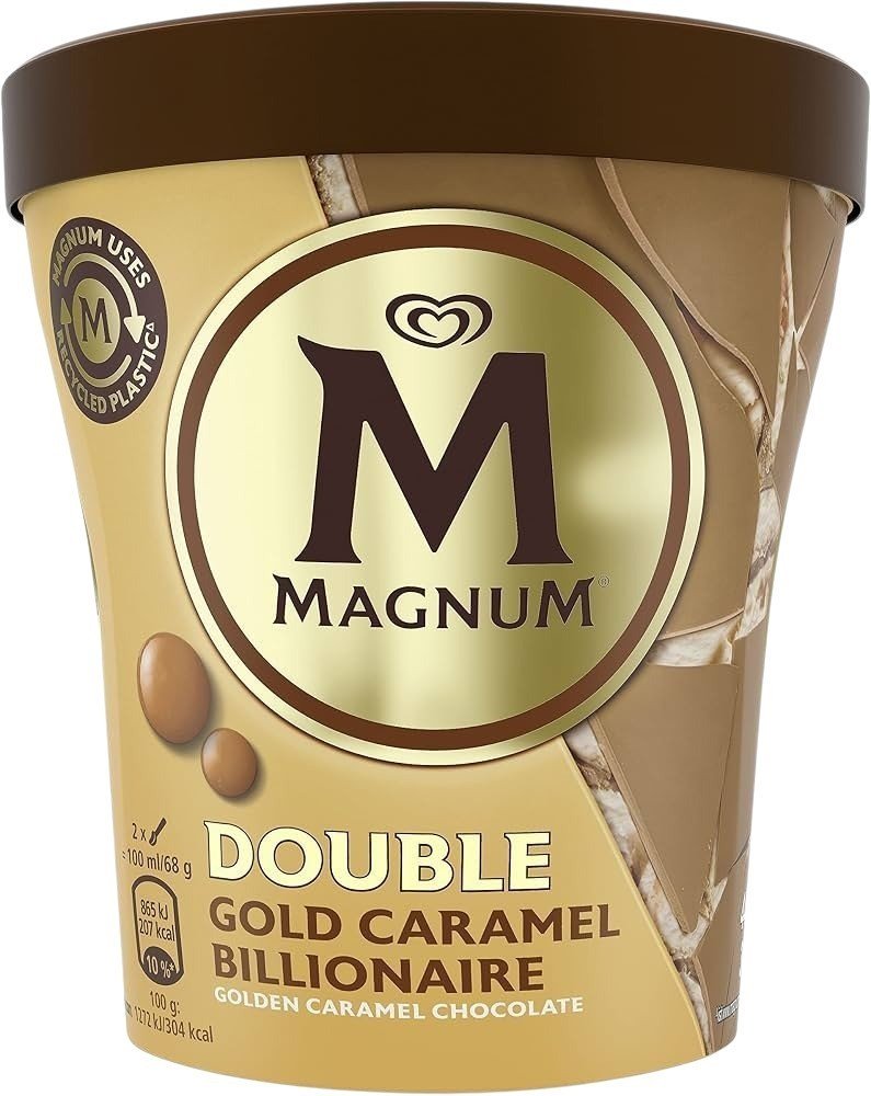 TARRINA MAGNUM DOBLE CARAMELO BILLION 8UN