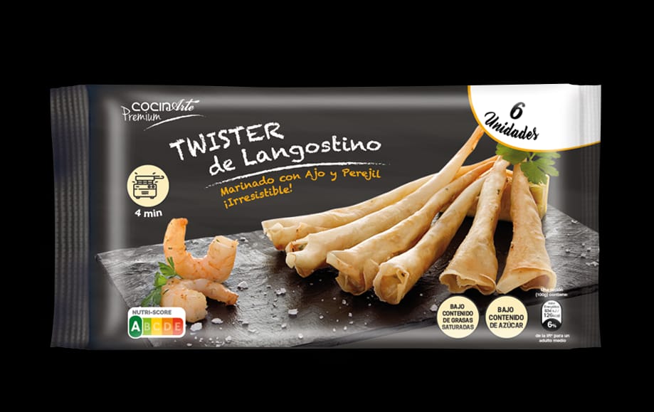 TWISTER LANGOSTINO 6UND 12X126GR - COCINARTE