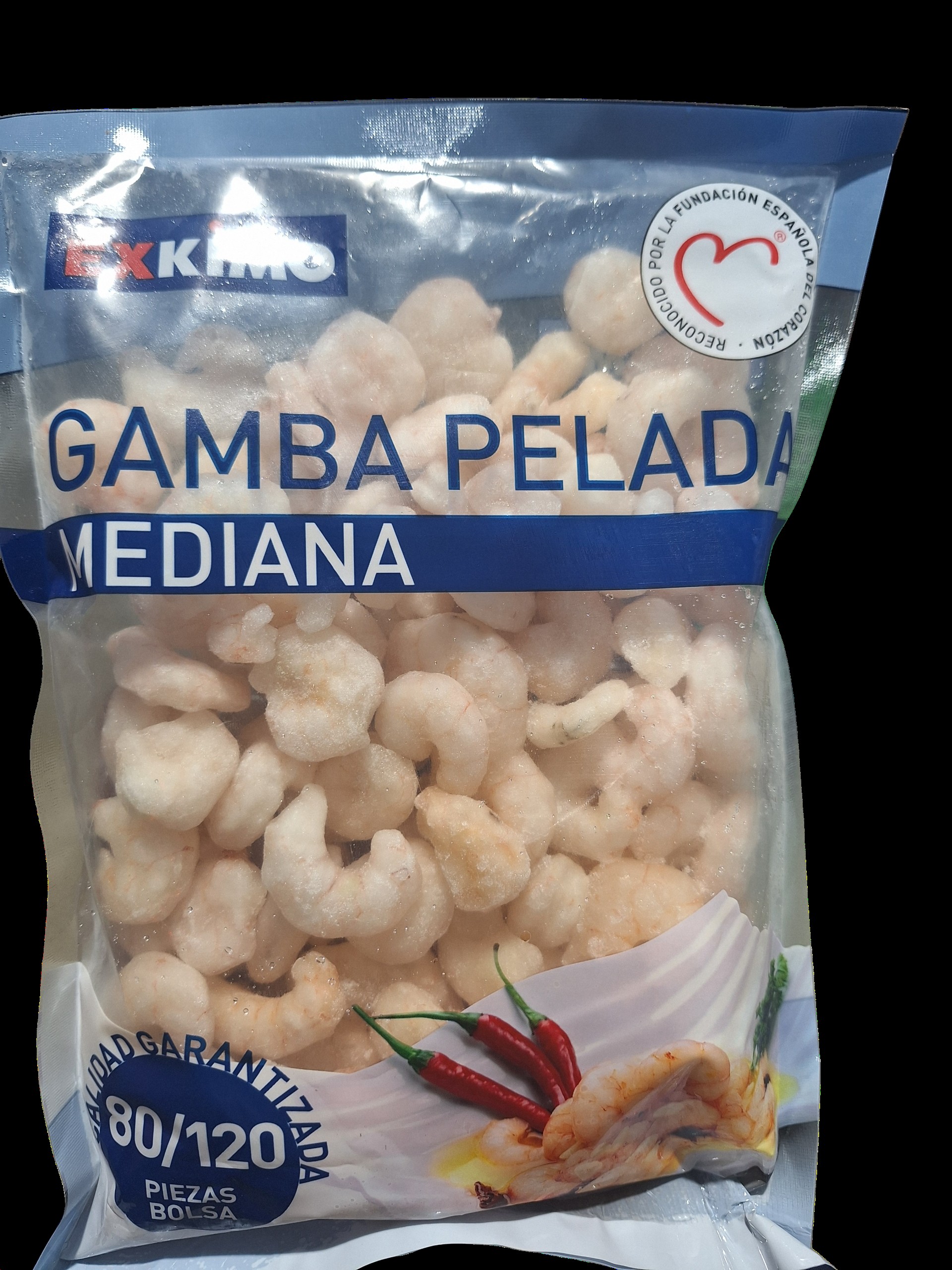 GAMBA PELADA CRUDA 80/120 EXKIMO 10X360GR