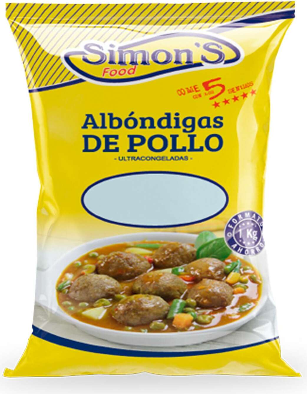 ALBONDIGA DE POLLO "SIMONS" 4X1 KG