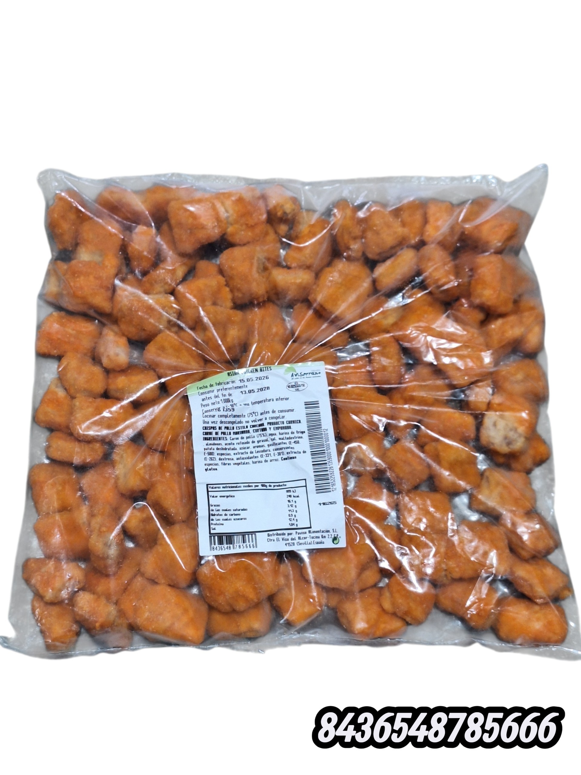 ASIAN CHICKEN BITES AVISERRANO 8X1KG
