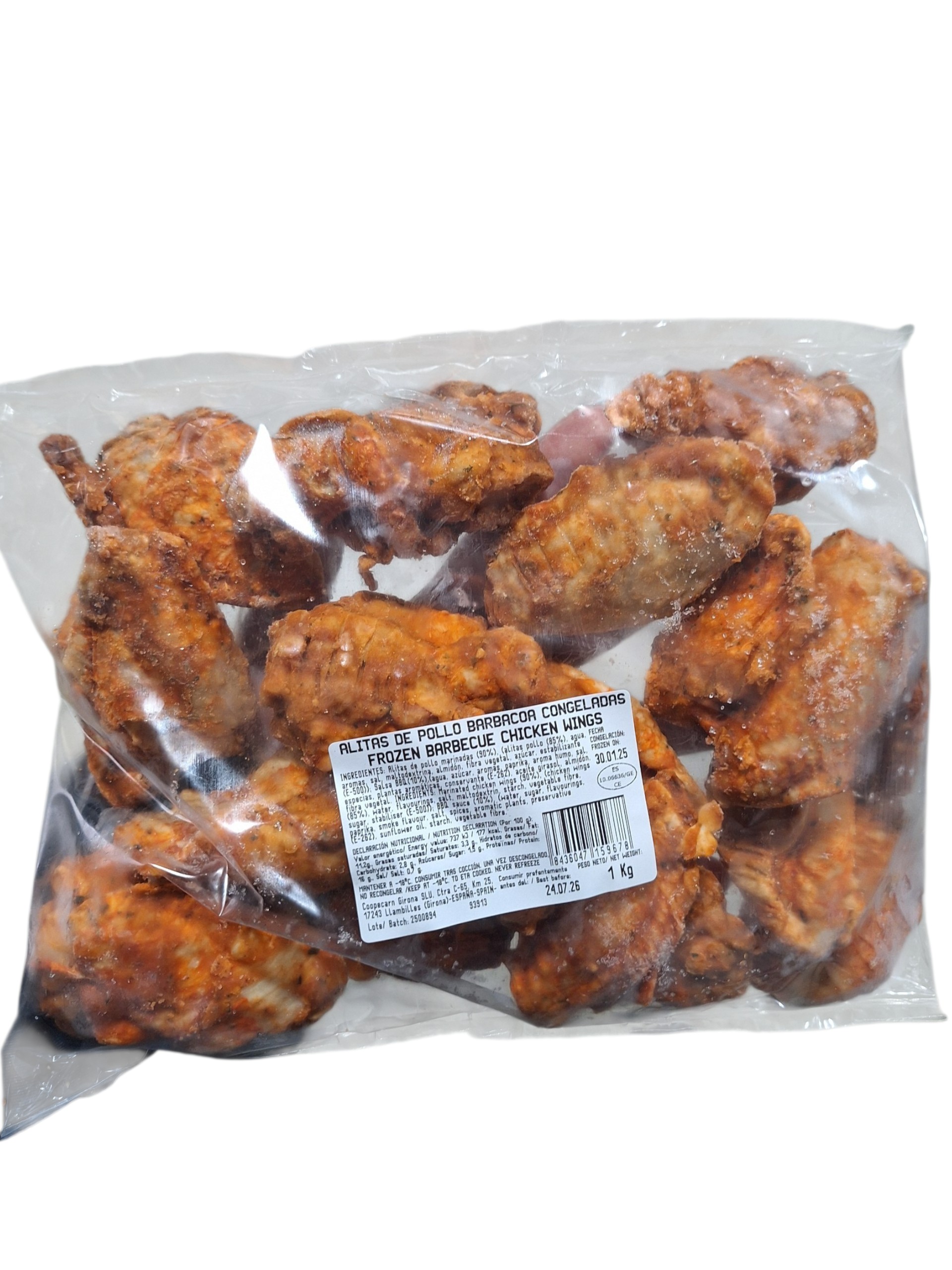 ALITAS DE POLLO BBQ "COPECARN" 5X1KG