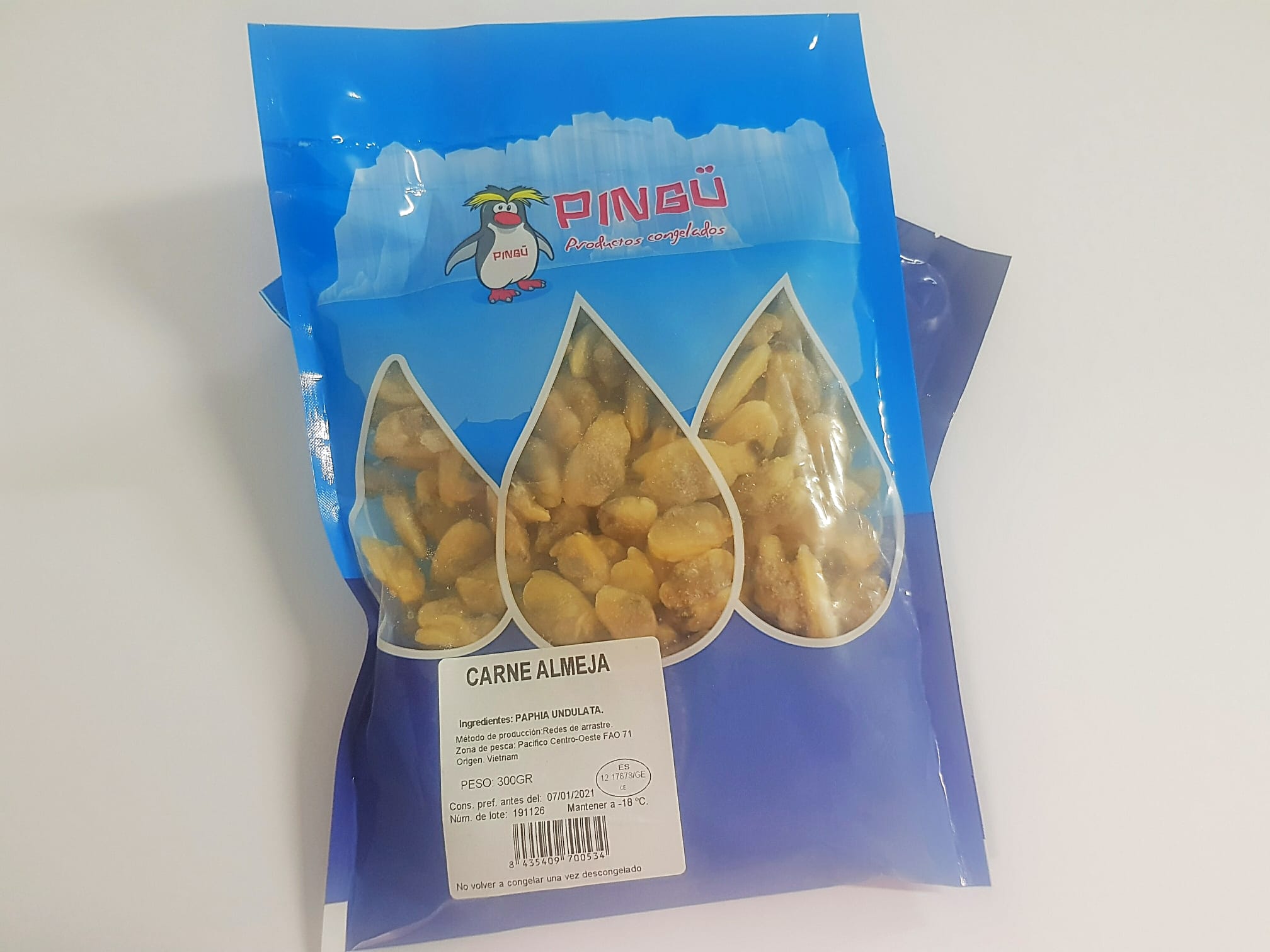 CARNE ALMEJA "PNG" 8X300GR