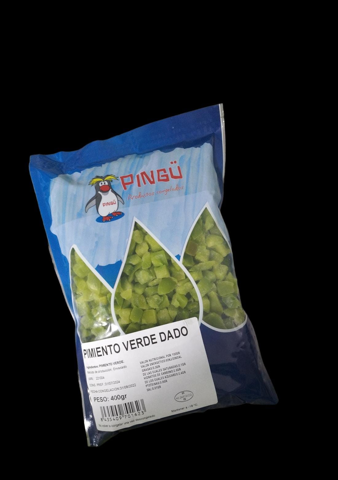 PIMIENTO VERDE 10X10 "PNG" 10X400GR