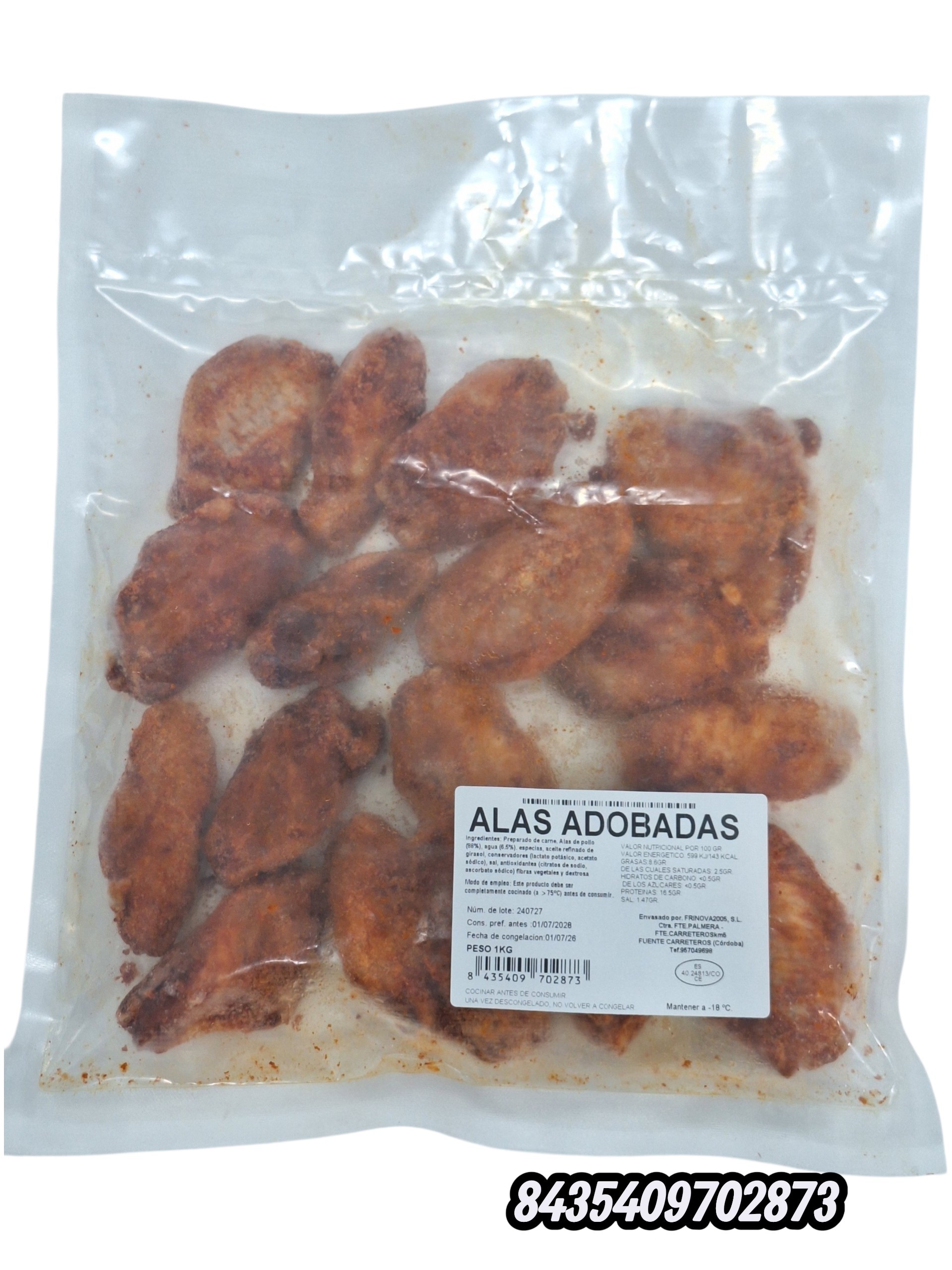 ALAS DE POLLO ADOBADAS PNG 5X1KG
