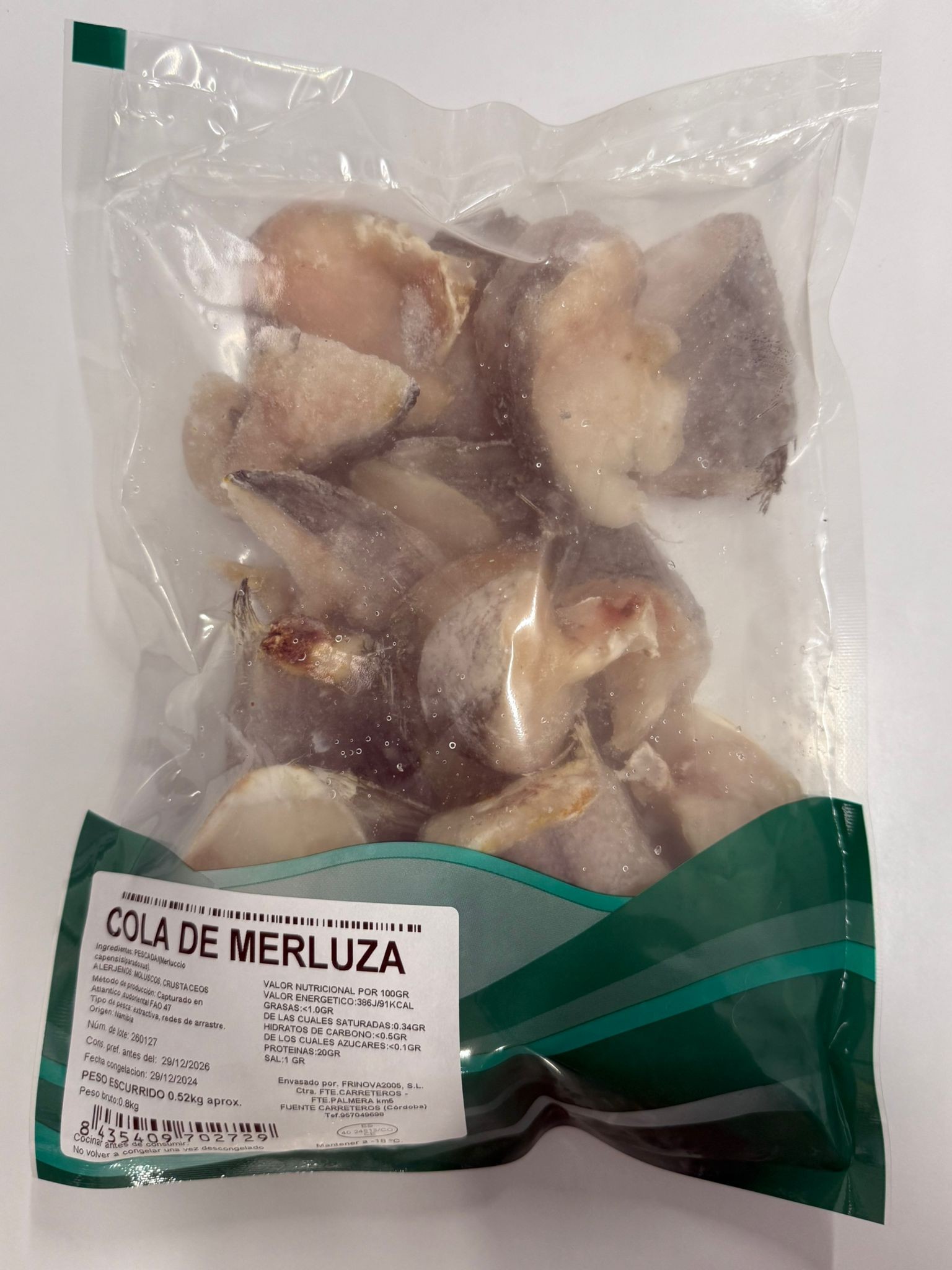 COLA MERLUZA "PNG" 6X800