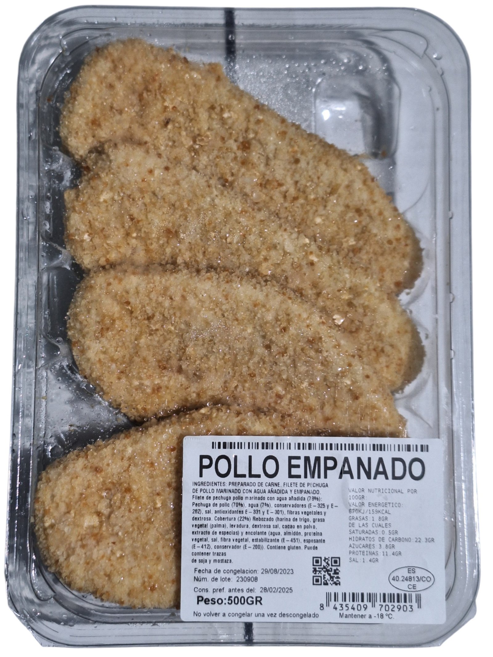 FTE. POLLO EMPANADO PNG 6X470GR APROX.