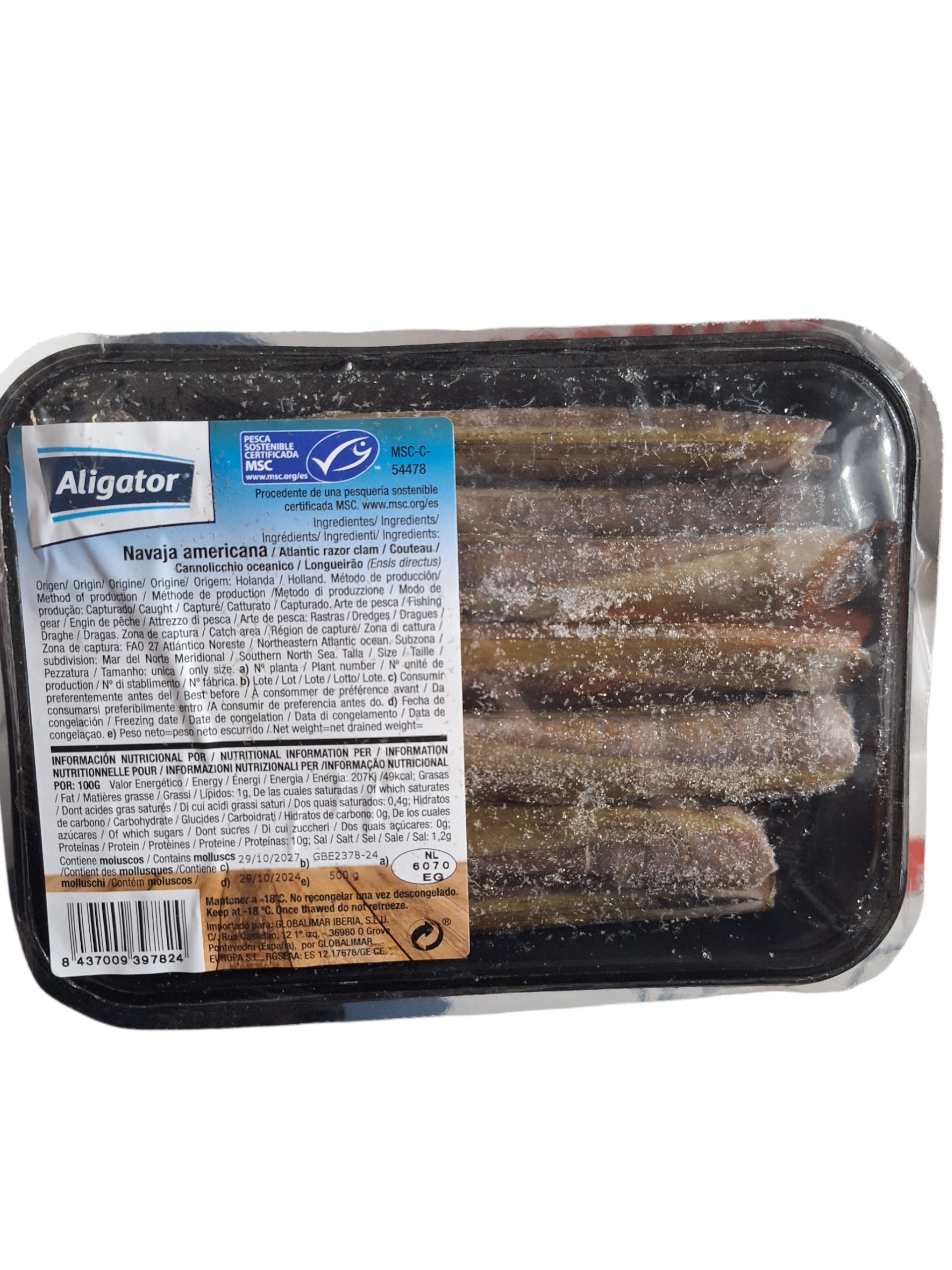 NAVAJAS ALIGATOR 8X500GR